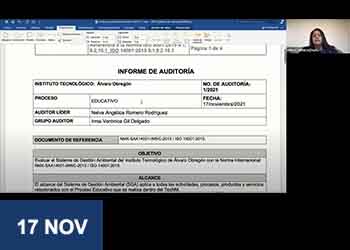 EL ITAO LLEVÓ A CABO LA AUDITORÍA CRUZADA DE SU SISTEMA DE GESTION AMBIENTAL ISO 14001:2015